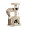 Indoor Funny Cozy Small Cat Tree Condo - Beige - Style B