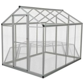 Outdoor Aviary Aluminum 70"x95.3"x75.6" - Grey