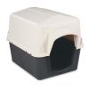 Aspen Pet Pet Barn 3 Plastic Dog House, Small, 26.5"L x 18"W x 16.5"H - s - brown