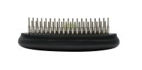 Pet Life Flex Series Dual-Row Grooming Rake Pet Comb - Green