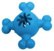 Pet Life 'Quadra-Bone' TPR Treat Dispensing Durable Dog Toy - Blue