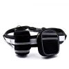 Comfortable Handle Strong Dog Leash Set Highly Reflective Threads for Medium and Large Dogs - black