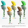 Rubber Kong Dog Toy Small Dog Accessories Interactive Puppy Dog Toothbrush Teeth Cleaning Brushing Stick French Bulldog Toys - Crocodile Green