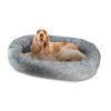 Arlee Orbit Oval Round Pet Dog Bed - Memory Foam - Chew Resistant - Large & Extra Large (choose your color) - darkgray