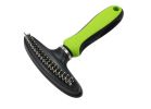 Pet Life Flex Series Dual-Row Grooming Rake Pet Comb - Green