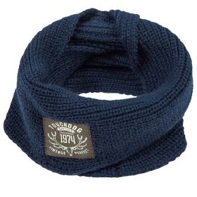 Touchdog Heavy Knitted Winter Dog Scarf - Navy