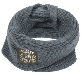 Touchdog Heavy Knitted Winter Dog Scarf - Grey