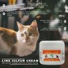 Lime Sulfur Pet Skin Cream - Pet Care and Veterinary Treatment for Itchy and Dry Skin - Safe Solution for Dog;  Cat;  Puppy;  Kitten;  Horse… - 4 oz