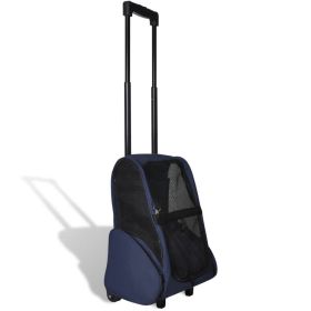 Foldable Multipurpose Pet Trolley Blue - Blue