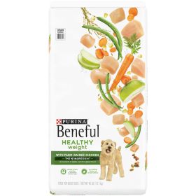 Purina Beneful Healthy Weight Dry Dog Food Farm Raised Chicken 40 lb Bag - Purina Beneful