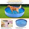 Foldable Pet Swimming Pool PVC Kiddie Baby Dog Swim Pool Bathing Tub Playmat Kids Pools - Blue