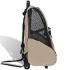 Foldable Multipurpose Pet Trolley Beige - Beige