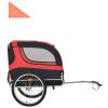 Dog Bike Trailer Red and Black - Black