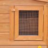 Large Rabbit Hutch Small Animal House Pet Cage with 2 Runs Wood - Brown