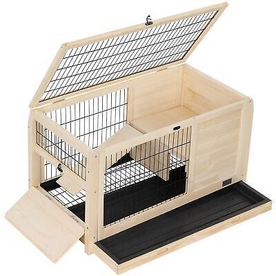 Wood Rabbit Hutch, Guinea Pig House Leak Proof Design - Default Wood Rabbit Hutch, Guinea Pig House Leak Proof Design - Default