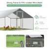 Large Walk in Shade Cage Chicken Coop with Roof Cover - 13ft