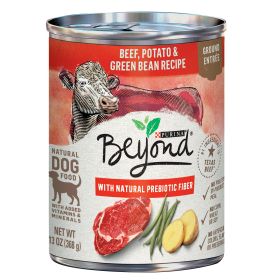 Purina Beyond Natural Wet Dog Food Pate Grain Free Beef Potato & Green Bean Recipe Ground Entree 13 oz Can - Beyond