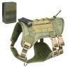 Universal Outdoor Dog Harness With Pet Leash And Snap Shackle Hitched Loop For Dogs - Matcha set with bag - M