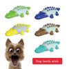 Rubber Kong Dog Toy Small Dog Accessories Interactive Puppy Dog Toothbrush Teeth Cleaning Brushing Stick French Bulldog Toys - Pig Blue