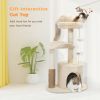 Indoor Funny Cozy Small Cat Tree Condo - Beige - Style B