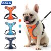 dog Harnesses; Pet Traction Rope Mesh Breathable Big Dog Chest Strap Vest Reflective Dog Rope Spot Wholesale - orange - S (6-12 kg)