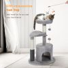 Indoor Funny Cozy Small Cat Tree Condo - Gray - Style B