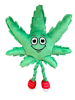 MJ the Weed Leaf 420 Dog Toy - Green