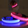 LED PET Safety Halo Style Collar - BLUE - MEDIUM