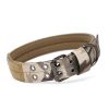 Super strong large dog collar with D-Ring & Buckle Collars Medium sized dog Golden haired horse dog Fierce dog collar - Muddy color - M