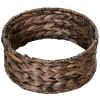 Simple Yet Practical Natural Braided Banana Leaf Elevated Cat Bed Basket With Cushion - Coffee - 23.5" H