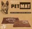 Pet Life 'Fuzzy' Quick-Drying Anti-Skid and Machine Washable Dog Mat - Grey