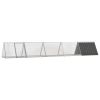 Rabbit Cage Anthracite 198.6"x31.7"x28" Galvanized Steel - Anthracite