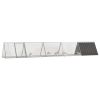 Rabbit Cage Anthracite 198.6"x31.7"x28" Galvanized Steel - Anthracite