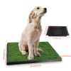 Dog Potty Training Artificial Grass Pad Pet Cat Toilet Trainer Mat Puppy Loo Tray Turf - Green