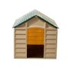 Dog House for Small Dogs, Beige/Green - l - mocha/brown