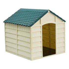 Dog House for Small Dogs, Beige/Green - s - beige/green