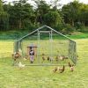 Large Walk in Shade Cage Chicken Coop with Roof Cover - 13ft