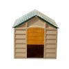 Dog House for Small Dogs, Beige/Green - s - mocha/brown