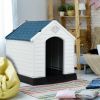 Plastic Waterproof Ventilate Pet Puppy House - M