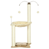 Kitten Activity Center With Condo Modern Cat Tree Tower Cat Activity Tower - Beige A - Pets