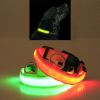 LED PET Safety Halo Style Collar - ORANGE - LARGE