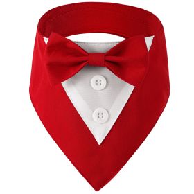 Pet Tie Banquet Suit Triangular Binder (Option: Red-L)