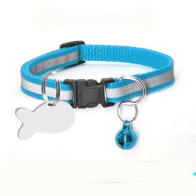 Nylon Reflective Collar Dog Cat (Option: Blue-XS)