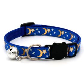 Pet Bronzing Moon XINGX Cat Dog Collar (Option: Sapphire Blue-Adjustable 19to32cm)