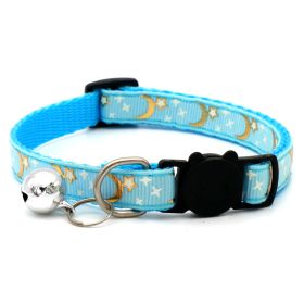 Pet Bronzing Moon XINGX Cat Dog Collar (Option: Lake Blue-Adjustable 19to32cm)