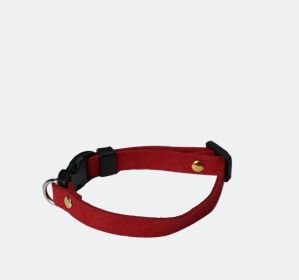 Pet Supplies Pet Cat Dog Accessories Bow Collar Diy Collar Korean Velvet Adjustable (Option: Big Red-S)