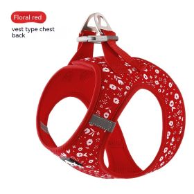 Fashion Small Dog Teddy Vest (Option: Red Daisy-XS)